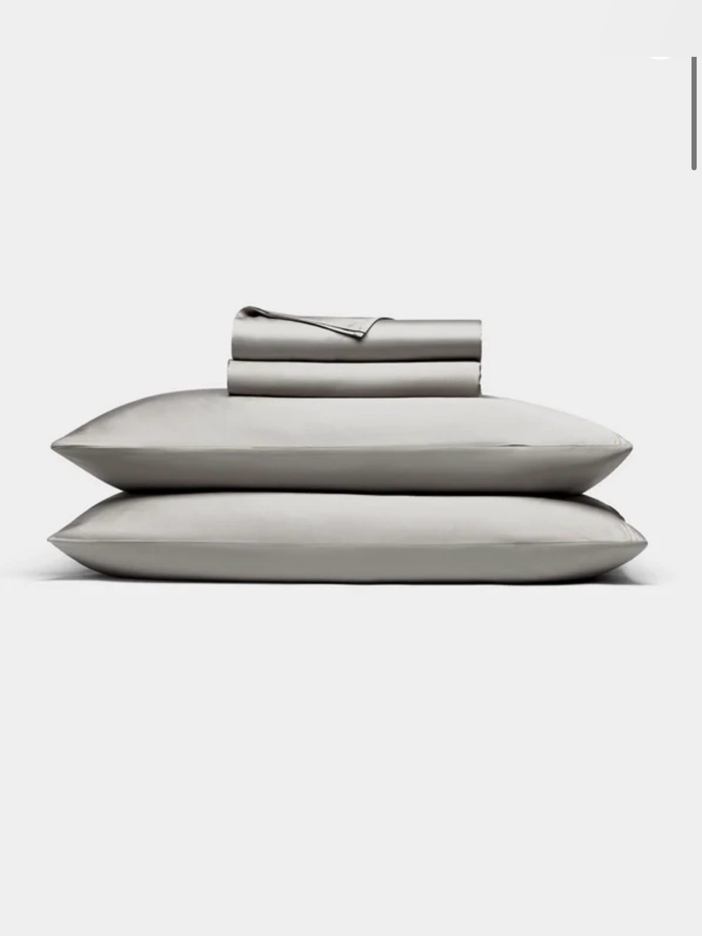 Cozy Earth Bamboo Sheet Set-Queen-Light Grey Retail $308 NWT